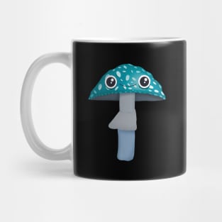 Teal kawaii mushroom Mug